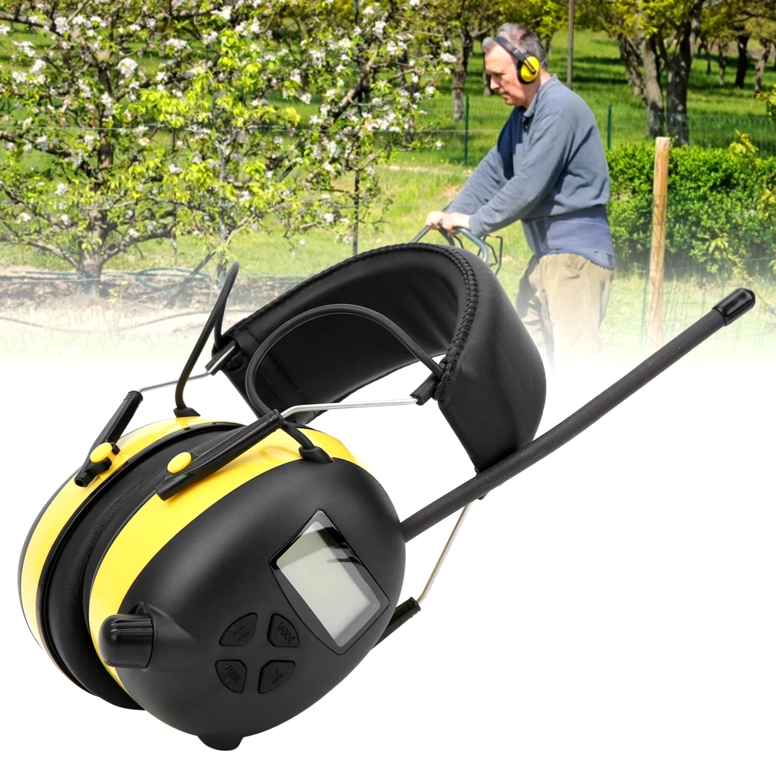 Casque anti bruit radio AM/FM avec réduction de bruit 30 dB et protection auditive avancée casque anti bruit avec radio 2 (6)