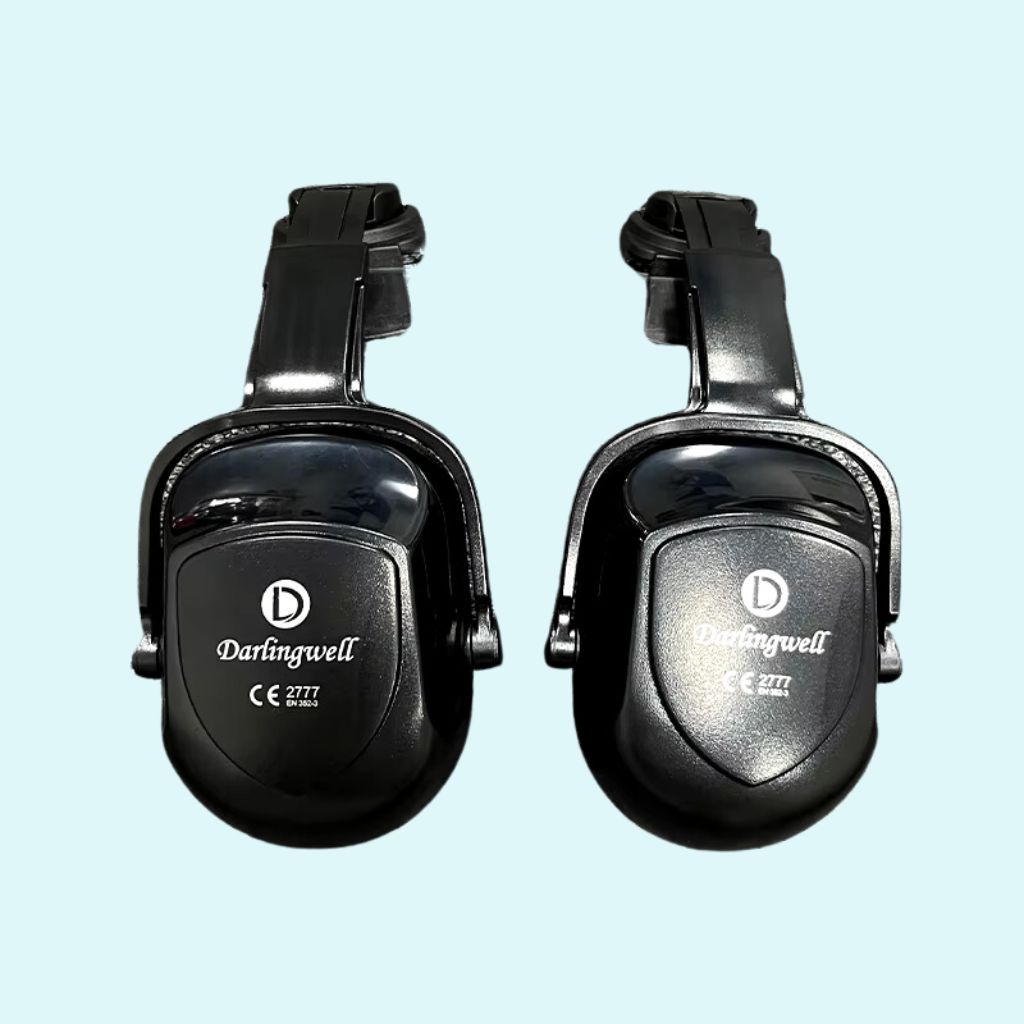 Casque anti bruit industriel DARLINGWELL 5007E, compatible pour fixation casque de sécurité idéal pour travaux casque anti bruit travaux (2)
